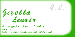 gizella lenoir business card